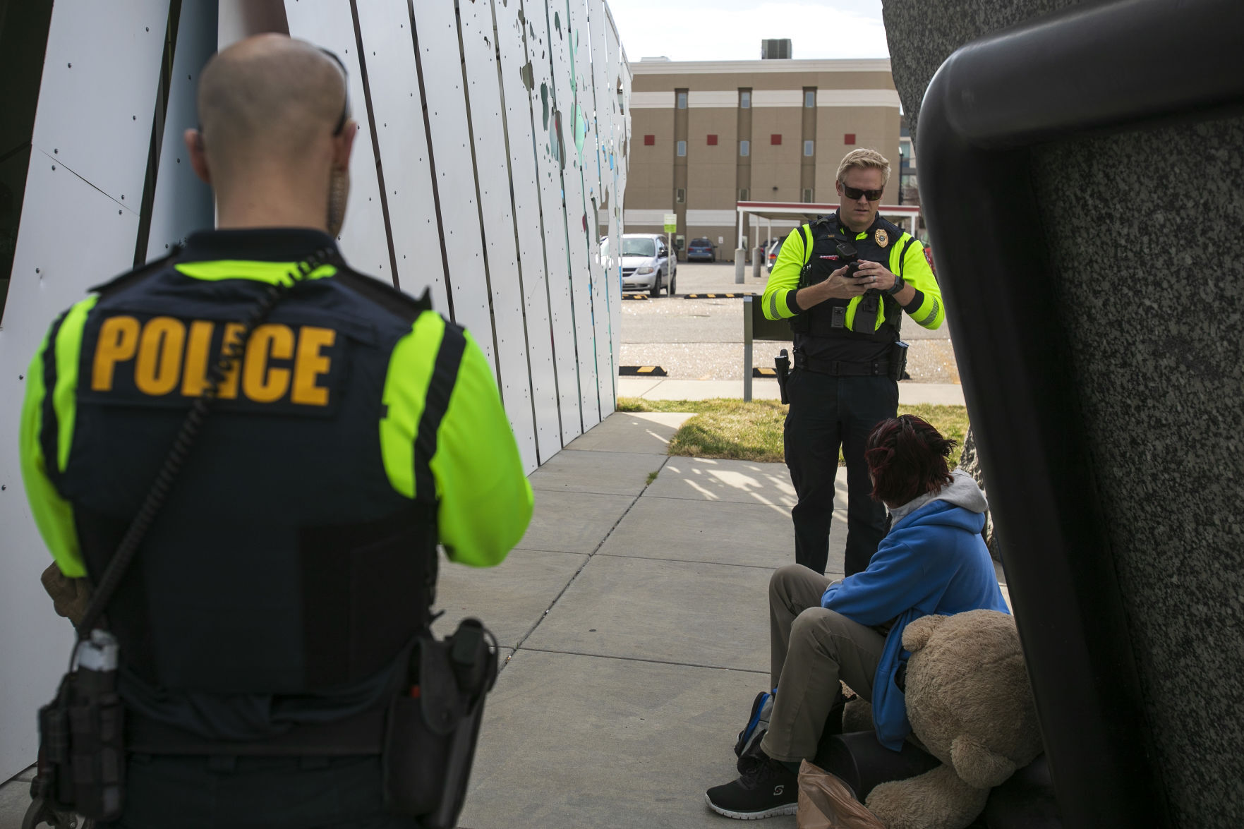 Downtown Billings Police officers